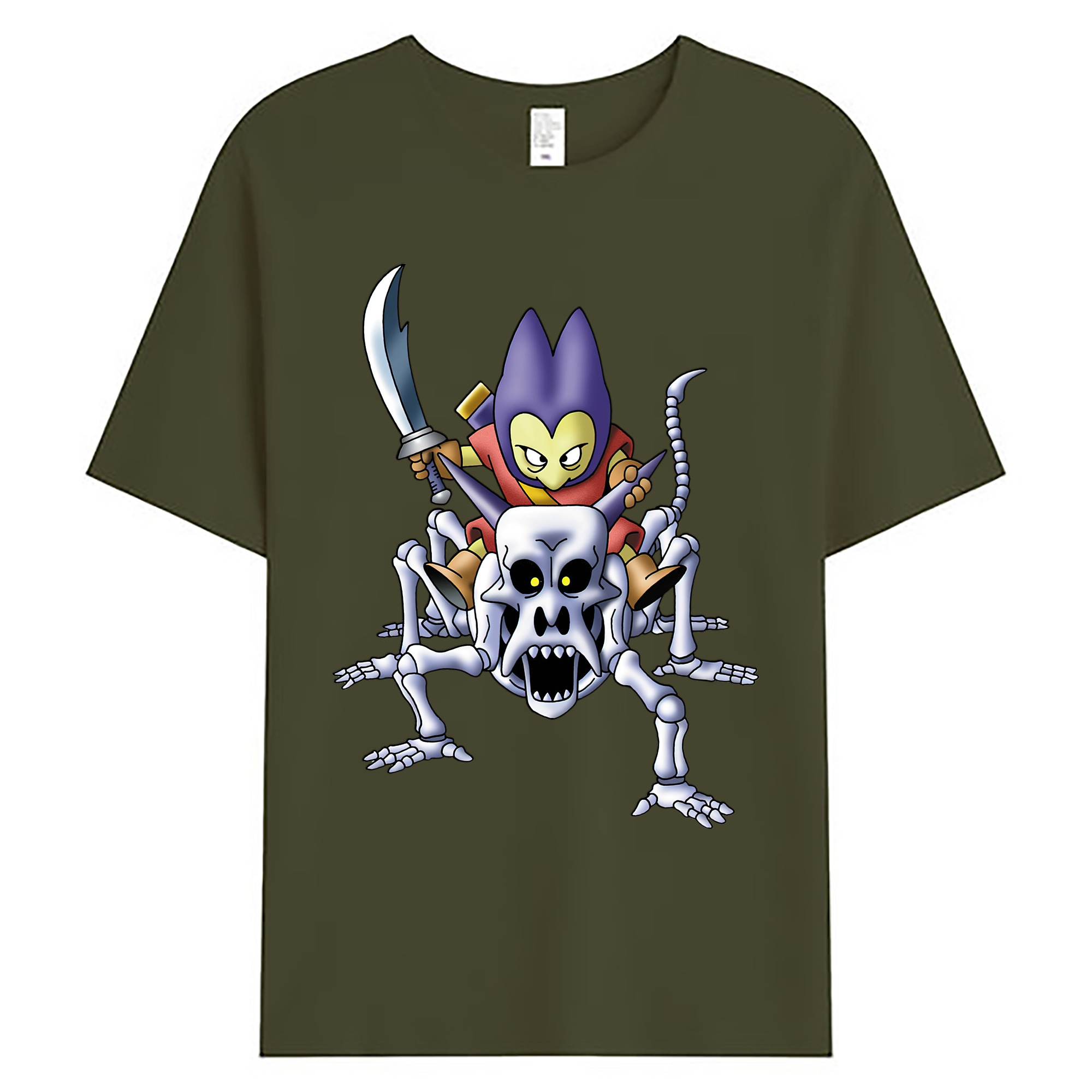 （画像用） ドラゴンクエスト Doragon Kuesuto Dragon Quest 綿100％ メンズ半袖Tシャツ｜肌触りやわらか＆通気性